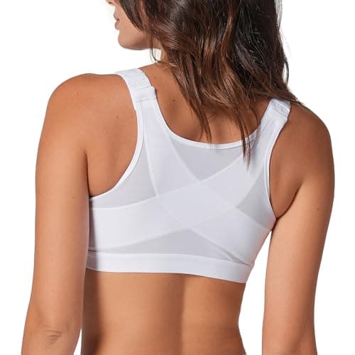 Leonisa Women's Wireless Back Support Bra, White, 40C