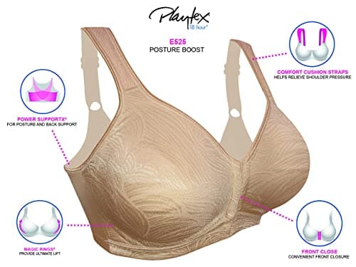 PLAYTEX Women's 18 Hour Wirefree Back Support Bra for Posture