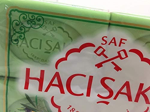Haci Sakir Olive Oil and Honey Soap - 4 Pack, 175g each - Pure Turkish Natural Soap
