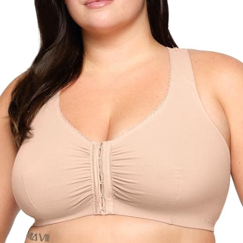 Glamorize Women's Plus Size Cotton T-Back Wirefree Bra #1908