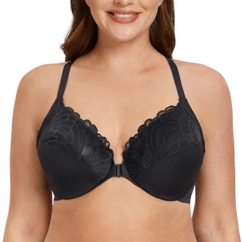 Racerback Front Closure Bra for Plus Size Women