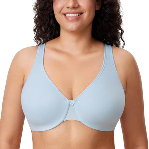 DELIMIRA Plus Size Minimizer Underwire Bra for Smooth Coverage