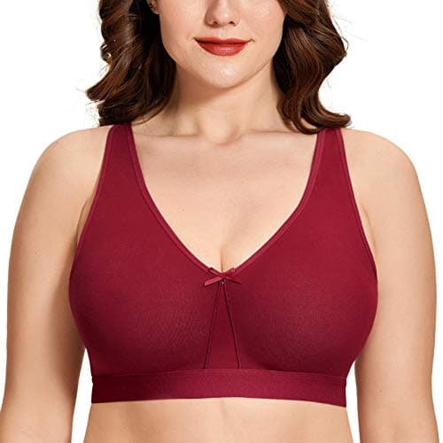 AISILIN Women's Wireless Plus Size Sleep Bra