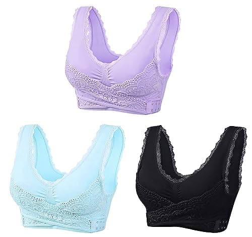 Hnodov 3 Pack Kendally Bra, Kendally Comfy Corset Bra
