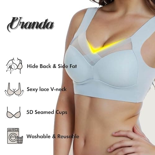 Zen Chic Seamless Wireless Posture Correcting Push Up Bra for Seniors