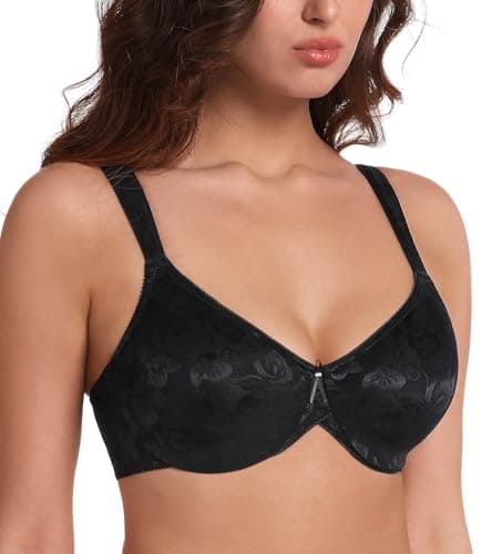 HACI Women's Minimizer Bra - Full Figure, Non-Padded, Plus Size Underwire Support