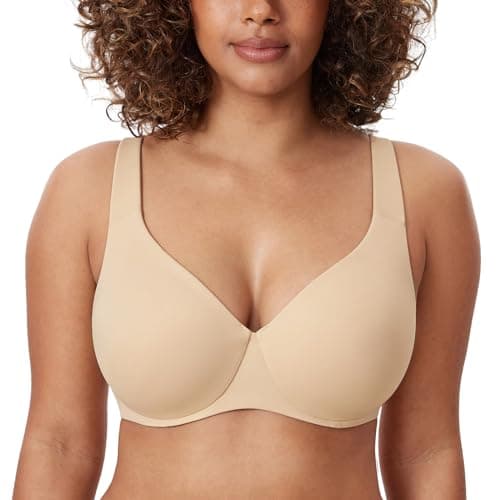 Delimira Women's Plus Size Minimizer Underwire Bras