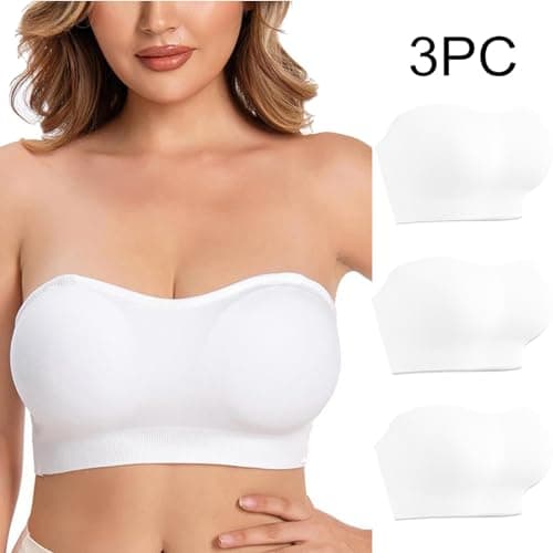 3 Pack Women's Breathable Stretchy Crop Top Bralette