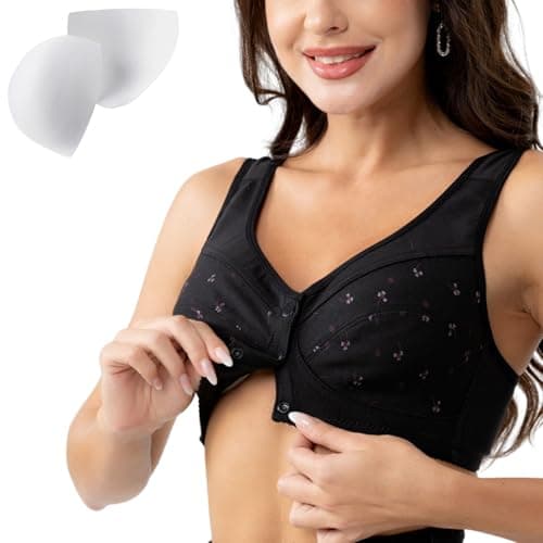 Comfortable Front Snap Daisy Bras for Older Women