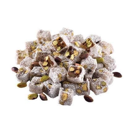 Turkish Delight with Pistachio in Wooden Box - 8.82 oz