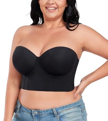 HACI Women's Anti-Slip Underwire Corset Bra Top