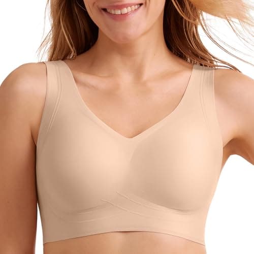 Domilo Wireless Full-Coverage Bras for Older Women Offer Support and Lift