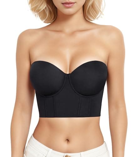 HACI Women's Anti-Slip Underwire Corset Bra Top