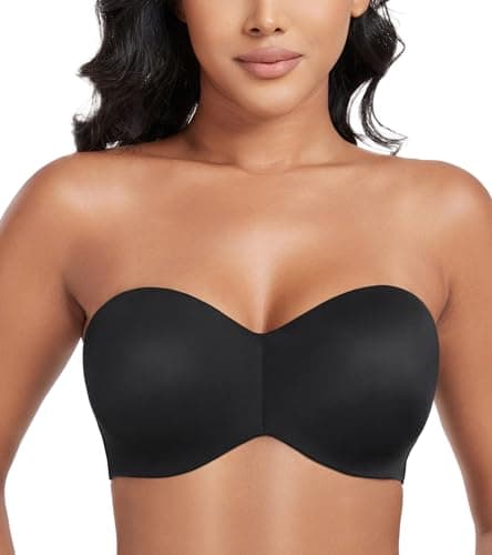 Lemorosy Minimizer Strapless Underwire Bra for Large Bust Support