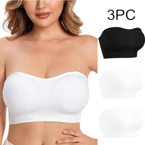3 Pack Women's Breathable Stretchy Crop Top Bralette