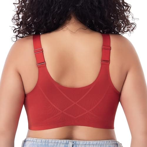 Front Closure Wireless Posture Bra for Women