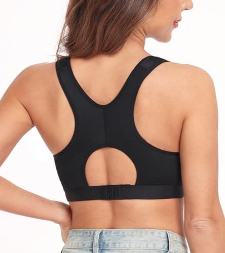 HACI Post-Surgical Wirefree Racerback Mastectomy Bra with Front Closure