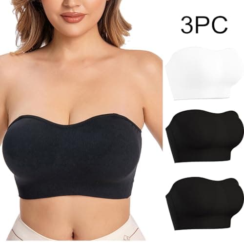 3 Pack Women's Breathable Stretchy Crop Top Bralette