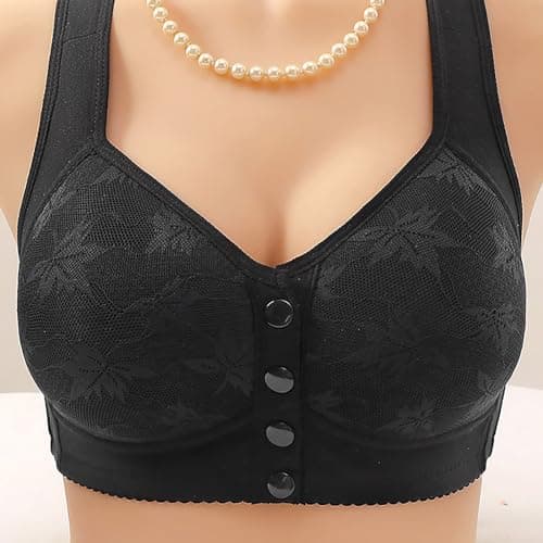 GOHRSHA Ellymuse Daisy Bras for Older Women Wireless Push Up Comfortable Sleep Bras