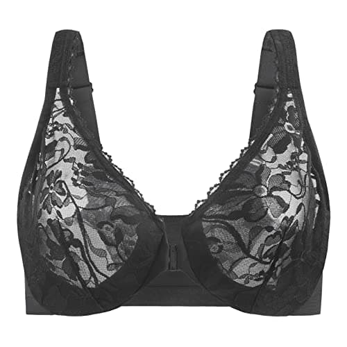 MELENECA Women's Plus Size Lace Underwire Bra