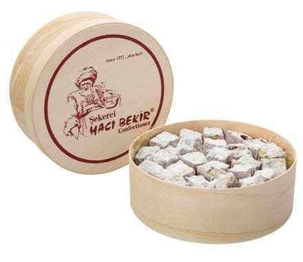 Turkish Delight with Pistachio in Wooden Box - 8.82 oz