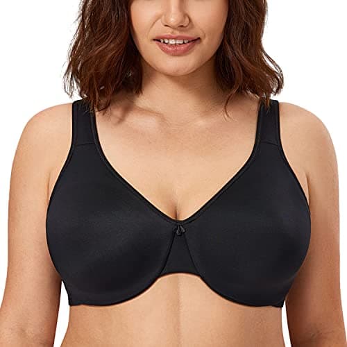 CALVENA Women's Full Coverage Plus Size Minimizer Bra