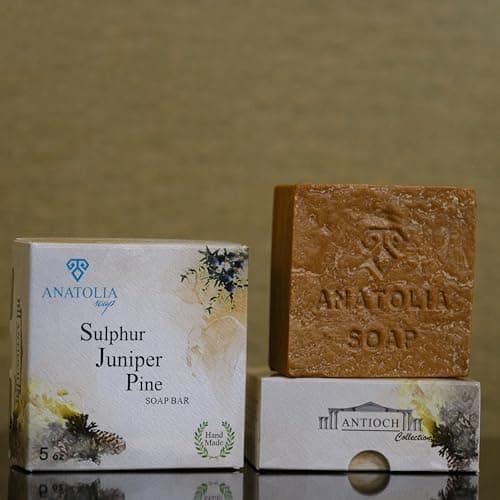 Organic Pine Juniper Sulphur Soap for Men and Women - 5 oz