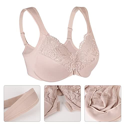 Lemorosy Women's Full Figure Plus Size Underwire Everyday Bra