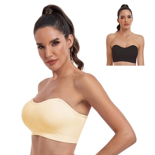 OBICUM Non-Slip Silicone Strapless Bra for Women