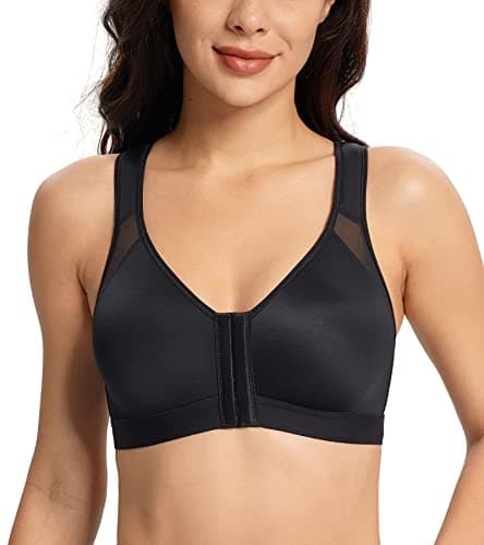 Lemorosy Women's Full Coverage Posture Back Wirefree Bra - Comfort & Double Support