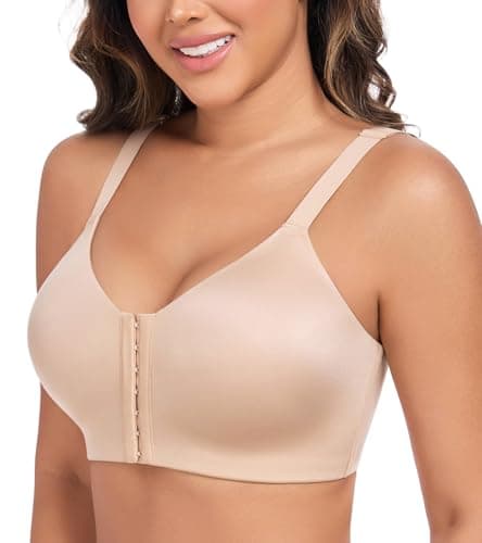 DotVol Women's Wireless Scalloped Lace Racerback Comfort Bra