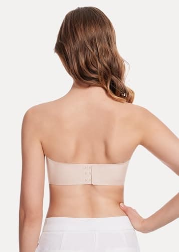 HBselect Seamless Non-Slip Silicone Padded Bandeau Bralette