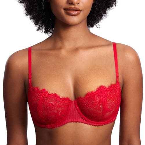 Sexy Lace Plus Size Balconette Bra for Women