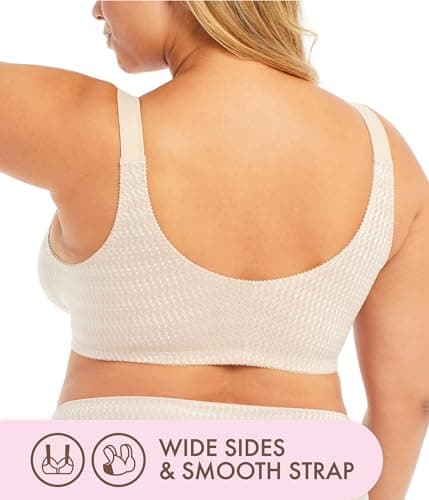 Wirefree Front Closure Bras for Women with Adjustable Straps - Carole Martin