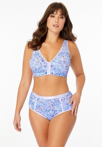 Catherines Women's Plus Size Wireless Cotton Comfort Bra