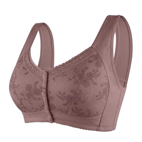 Breathable, Comfortable Daisy Bras for Older Women with Front Closure