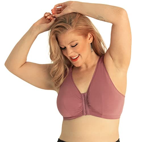 LEADING LADY Women's Cotton Front-Closure Leisure Bra