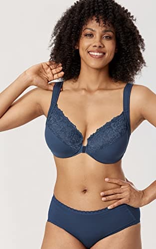 Women's Plus Size Front Closure Lace Bra