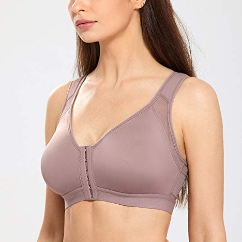 DELIMIRA Women's Posture Support Wire-Free Bra, Full Coverage Mochaccino 40E