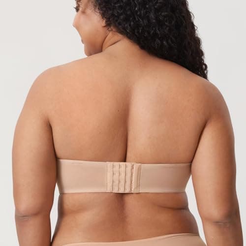 DELIMIRA Women's Comfortable Sheer Mesh Plus Size Unlined Bra