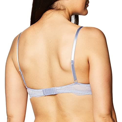 Undies.com Women's Microfiber Lace Underwire Balconette Bra