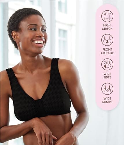 Carole Martin Women's Wireless Front Closure Comfort Bra