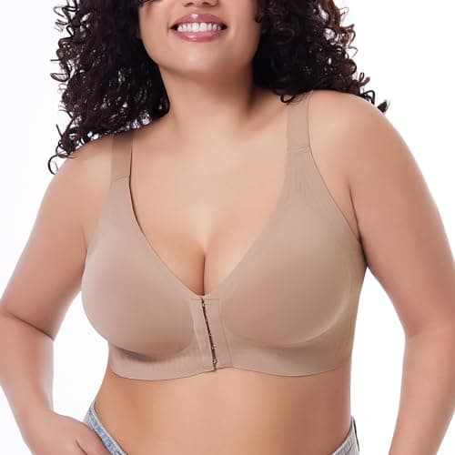 Front Closure Wireless Posture Bra for Women