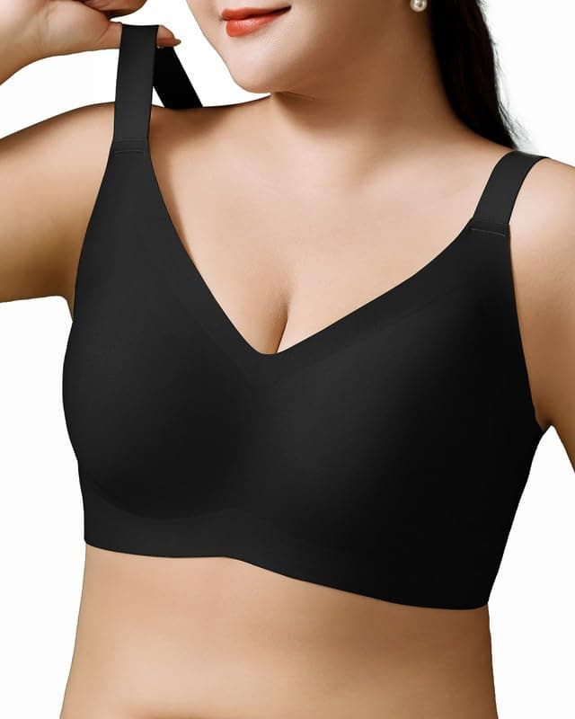 Airsong Plus Size Minimizer Bra 34B-42E Wireless Padded Bralette
