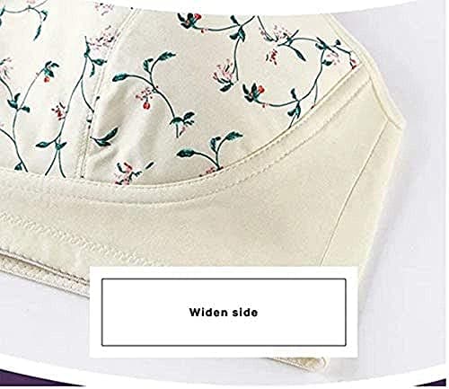 KHDFID Women's Ultra Soft Cotton Front Button Sports Bra