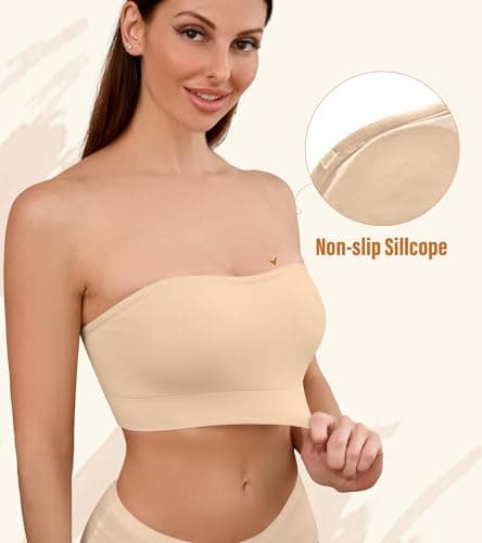 DEANGELMON Comfortable Non-Slip Seamless Padded Bralette