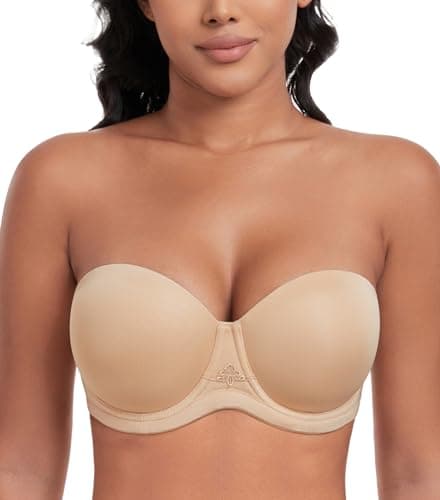DotVol Plus Size Contour Underwire Bra with Multiway Strapless Back
