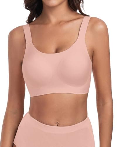 WOWENY Wireless Minimizer Bras for Women: Comfortable Full Coverage Padded Bralettes
