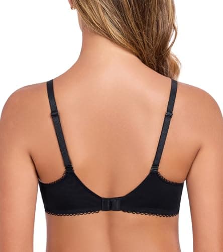 HACI Women's Balconette Demi Unlined Underwire Scoop Neck Bra