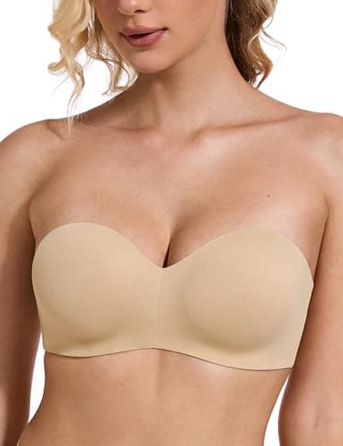 Wingslove Women's Strapless Minimizer Bra with Underwire Support